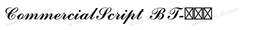 CommercialScript BT字体转换